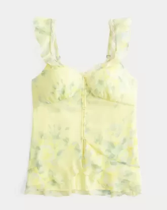Top babydoll in chiffon semplice