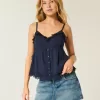 Top babydoll in chiffon semplice Top babydoll in chiffon semplice