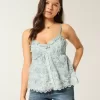 Top babydoll in chiffon semplice Top babydoll in chiffon semplice