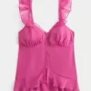 Top babydoll in chiffon semplice Top babydoll in chiffon semplice
