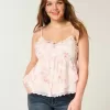 Top babydoll in chiffon semplice