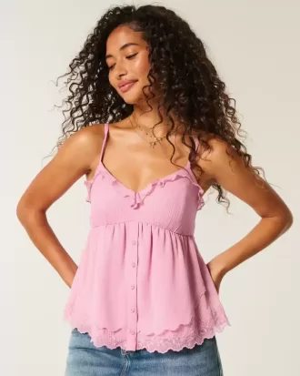 Top babydoll in chiffon semplice