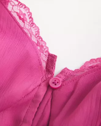 Top babydoll in chiffon semplice