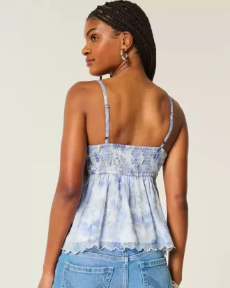 Top babydoll in chiffon semplice