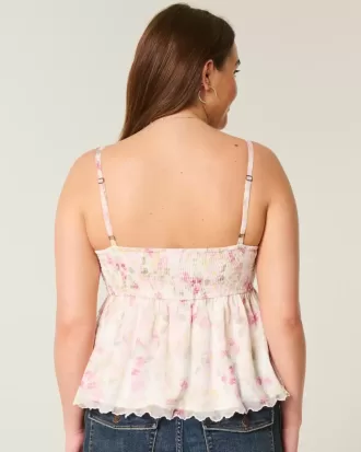 Top babydoll in chiffon semplice