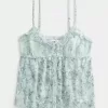 Top babydoll in chiffon semplice Top babydoll in chiffon semplice