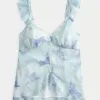 Top babydoll in chiffon semplice Top babydoll in chiffon semplice