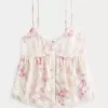 Top babydoll in chiffon semplice