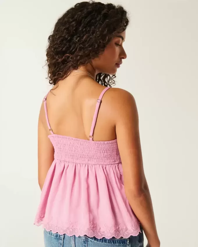 Top babydoll in chiffon semplice