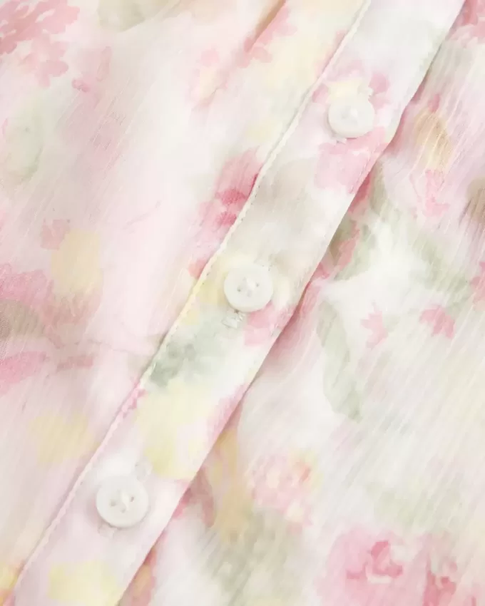 Top babydoll in chiffon semplice