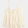 Top babydoll in chiffon semplice