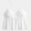 Top babydoll ricamato lucido facile Top babydoll ricamato lucido facile