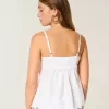 Top babydoll ricamato scintillante Top babydoll ricamato scintillante