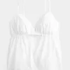 Top babydoll ricamato scintillante Top babydoll ricamato scintillante