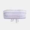 Top bikini a fascia con arricciatura