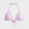Top bikini a triangolo con ricamo