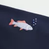 Top con scollo all’americana e grafica con perline