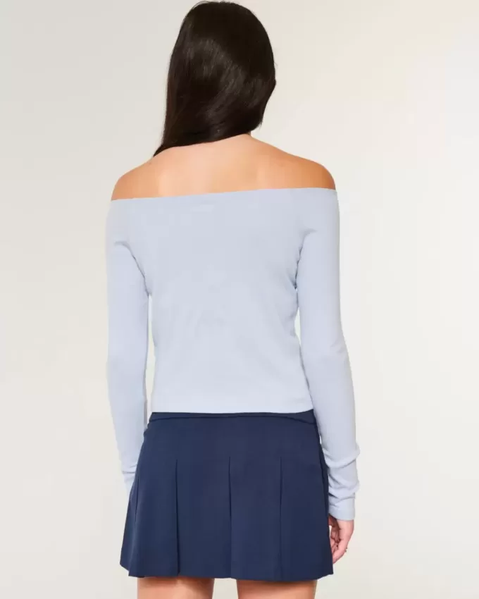 Top con spalle scoperte Easy New York Graphic