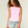 Top in misto lino con schiena scoperta