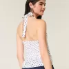 Top plissettato con schiena scoperta
