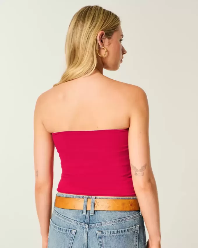 Top tubolare reversibile in tessuto senza cuciture Taylor