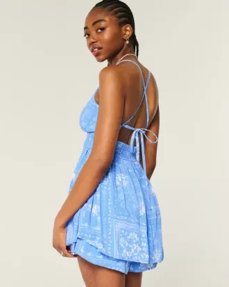 Tutina babydoll con schiena scoperta
