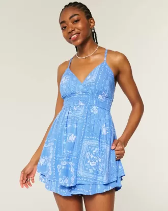 Tutina babydoll con schiena scoperta