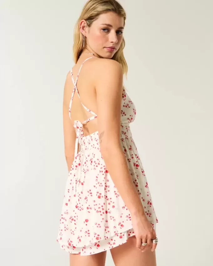 Tutina babydoll con schiena scoperta