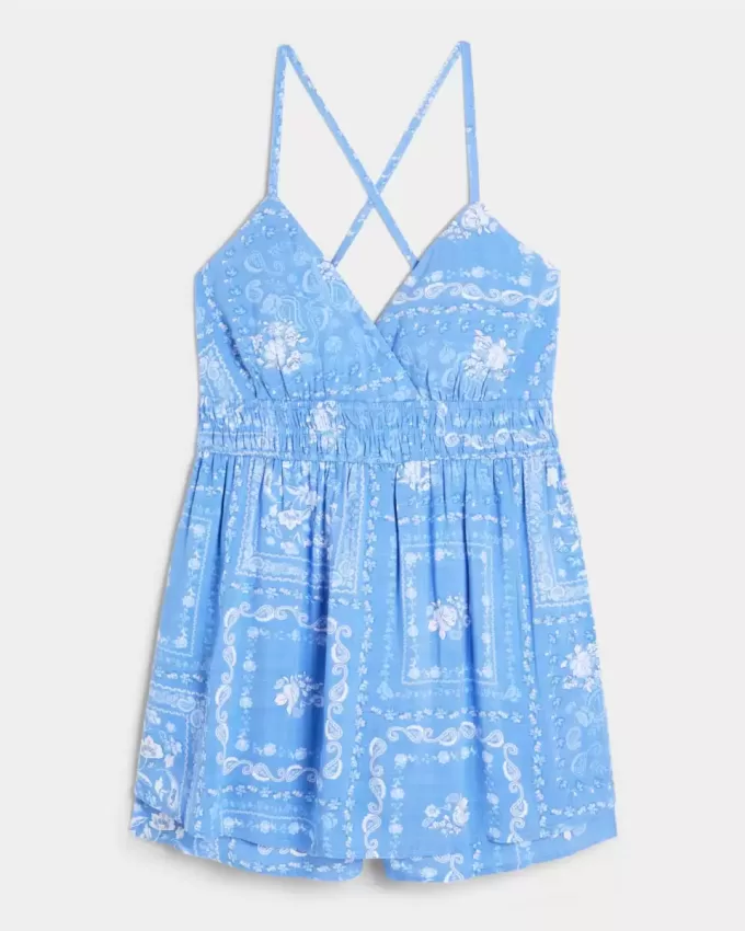 Tutina babydoll con schiena scoperta Tutina babydoll con schiena scoperta